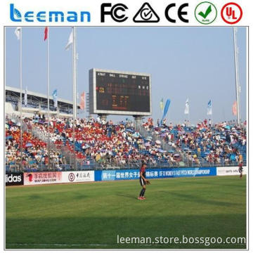 electronic component football stadium perimeter led sign Leeman 10mm smd outdoor led screen